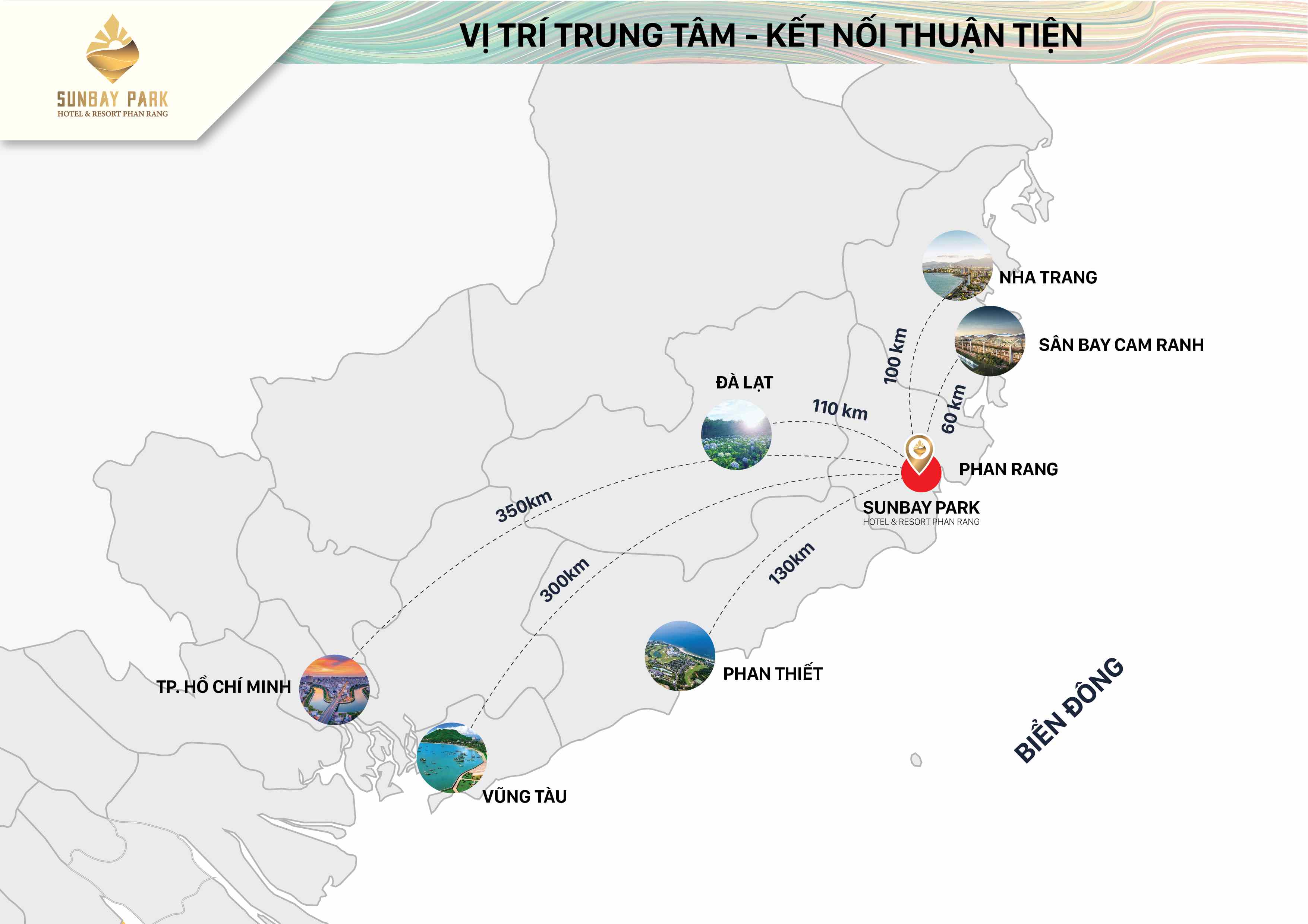Bản đồ vị trí dự án Sunbay Park Phan Rang Ninh Thuận