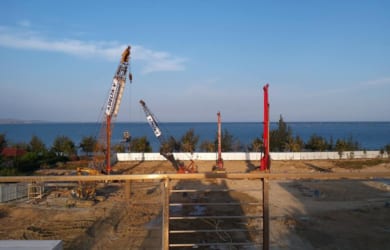 Công tác khoan cọc nhồi dự án Sunbay Park đang được nhà thầu DELTA thi công khẩn trương